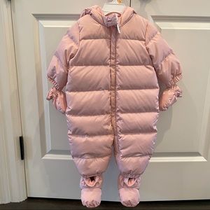Baby Gap Girls’ Ecopuffer Down Snowsuit, NWT 6-12m
